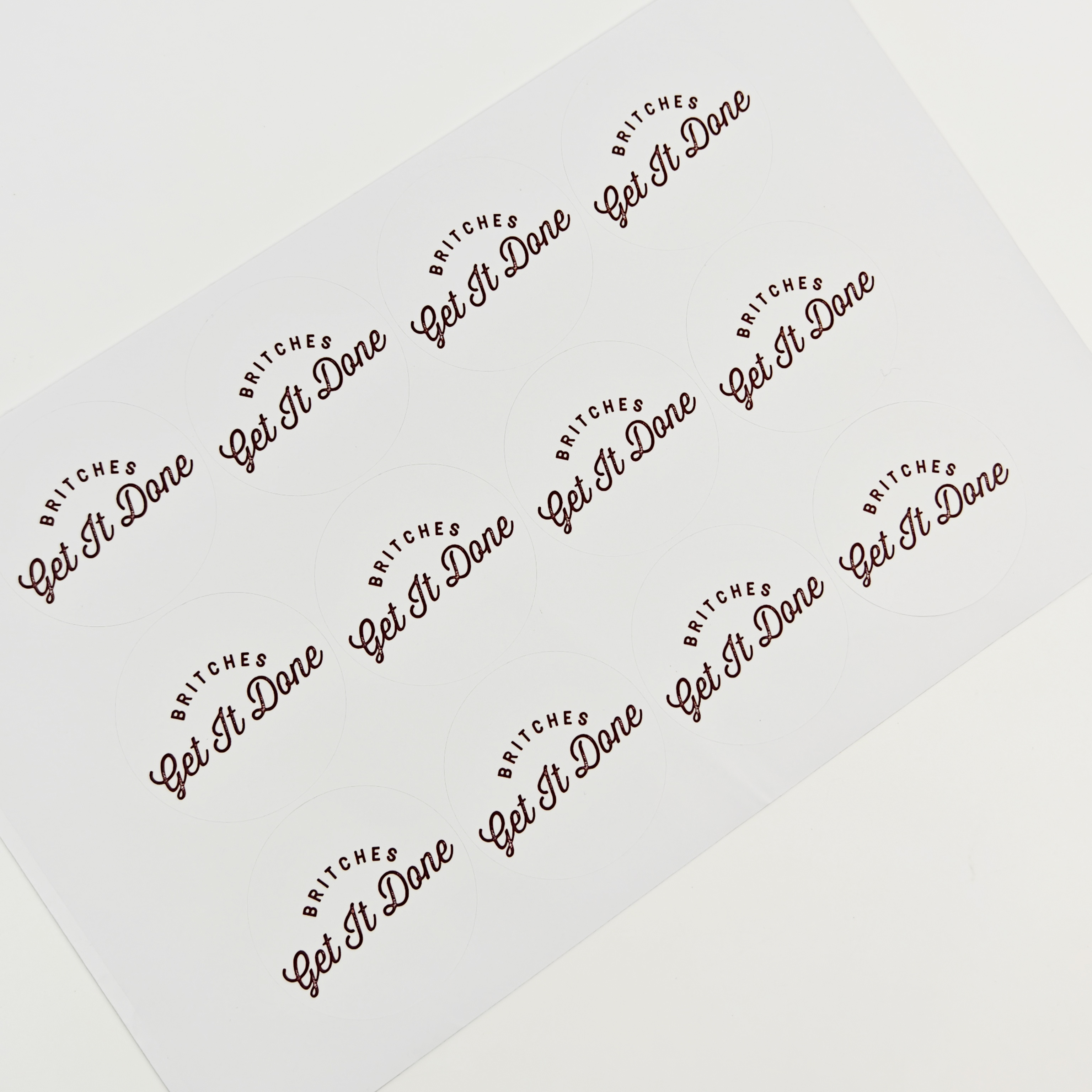 Business Stickers Custom logo Adhesive Business Sealing Sticker Personalized Eco-friendly Factory Wholesale Paper Label Stickers