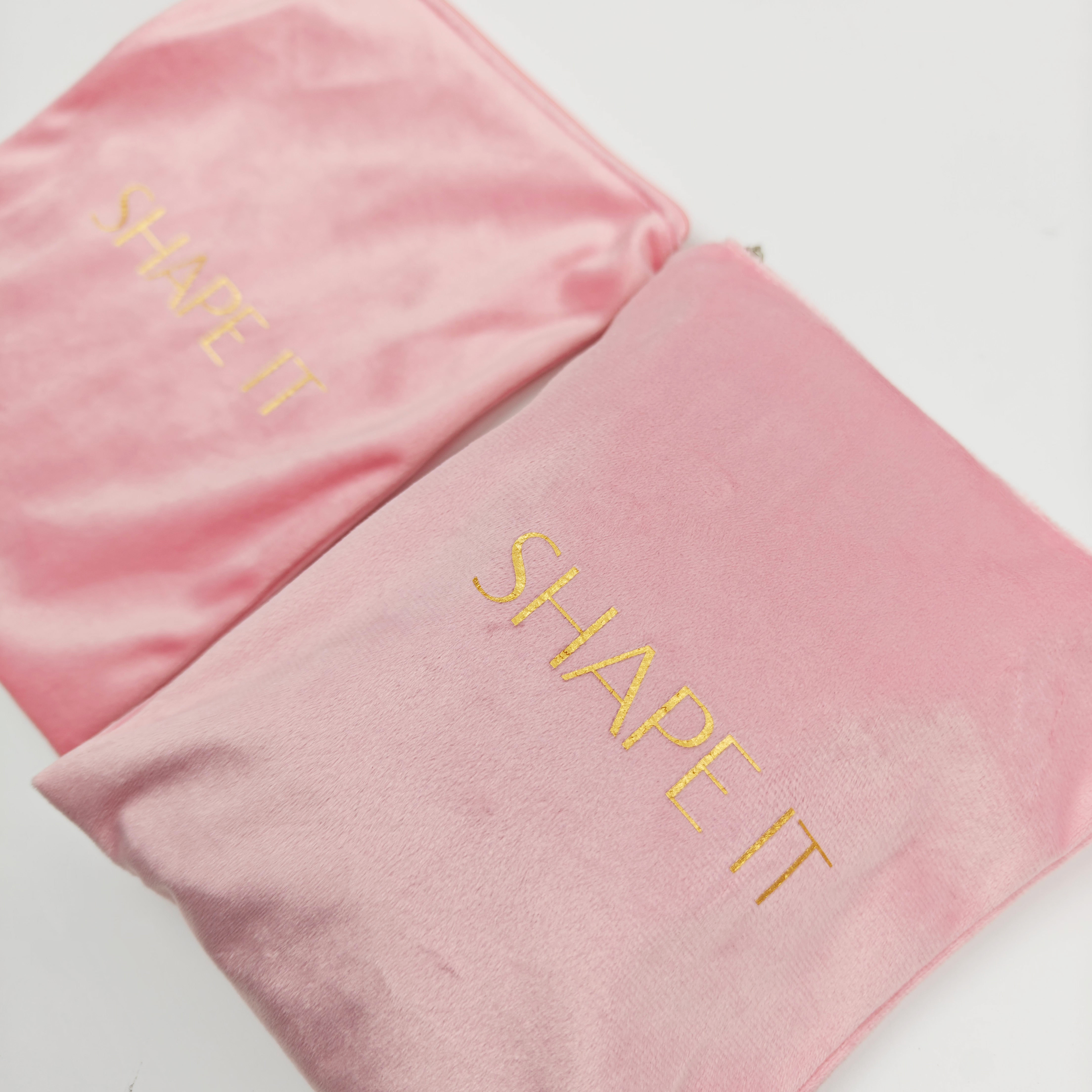 Custom Logo Printed Cosmetic Velvet Makeup Bag Eco Friendly Portable Brush Storage Zipper Pouch Bag