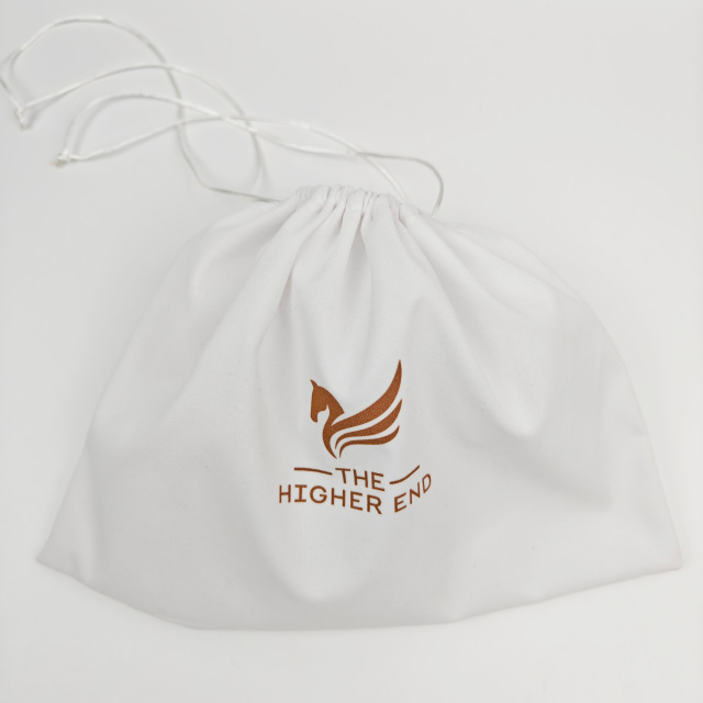 Luxury Brand Cosmetic White Collector Makeup Organic Storage Dust-proof Drawstring Bag Eco-Friendly Custom Jewelry Cotton Dust Pouch