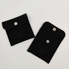 Free Samples Embossed Logo Microfiber Jewelry Display Jewelry Packing Container Customized Microfiber Carry Packaging Bag Pouch