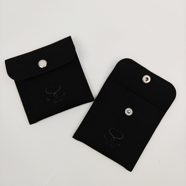 Free Samples Embossed Logo Microfiber Jewelry Display Jewelry Packing Container Customized Microfiber Carry Packaging Bag Pouch