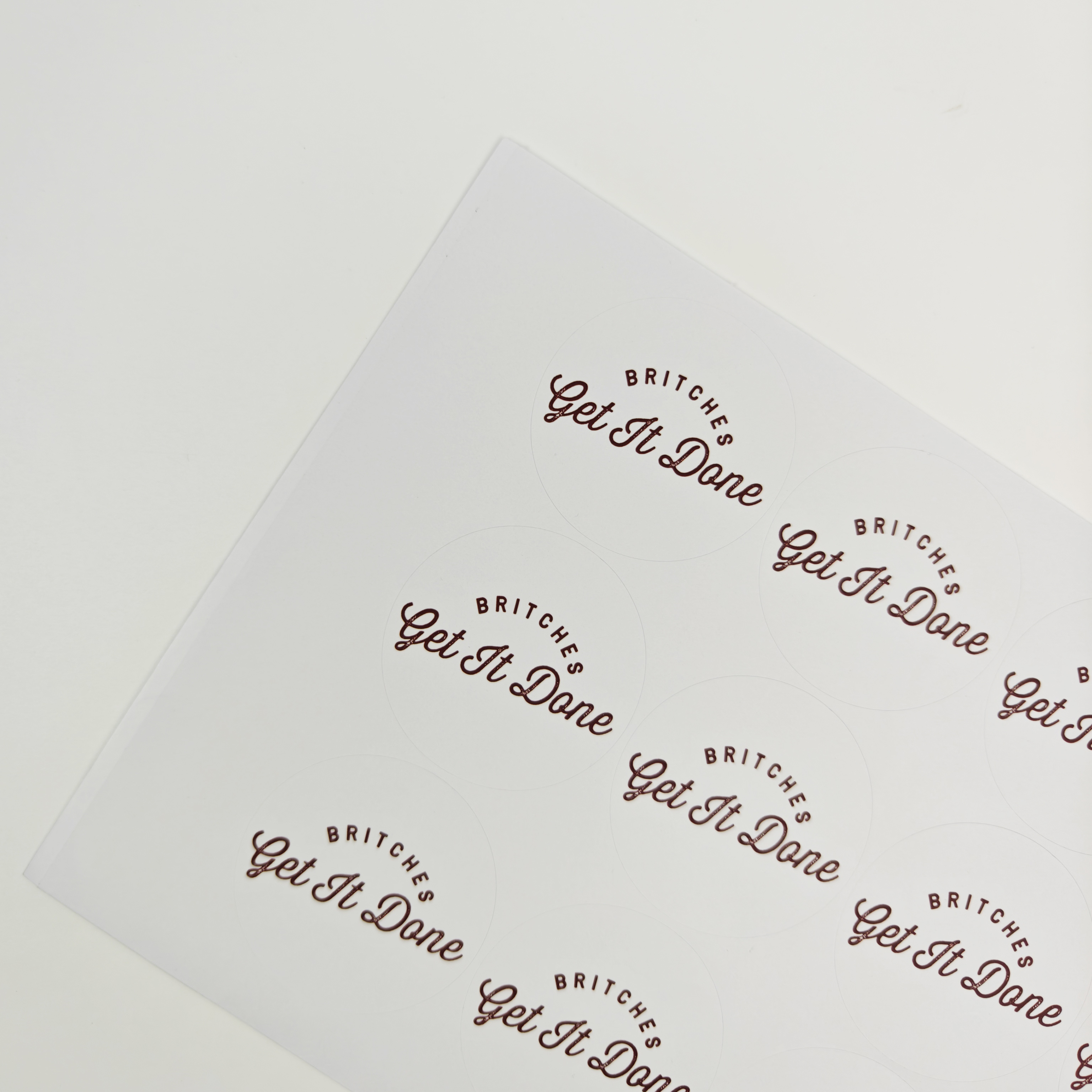Business Stickers Custom logo Adhesive Business Sealing Sticker Personalized Eco-friendly Factory Wholesale Paper Label Stickers