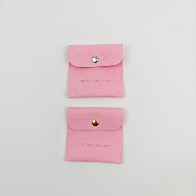 Oem Customized Logo Microfiber Envelope Bag Necklace Bracelet Ring Perfume Packaging Drawstring Bag Jewelry Pouch