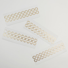 Luxury Gold Foil Embossed logo Stickers Custom High Quality Hot Stamping Round Gold Labels for Packaging
