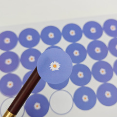 Eco-friendly Round Shape Thank You Stickers for Small Business Support Custom Colorful Printing Adhesive Vinyl Stickers
