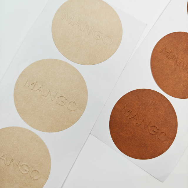 Custom Package Embossed logo Packaging Water Bottles Stickers Personalized Paper Adhesive Sealing Business Sticker for Packaging