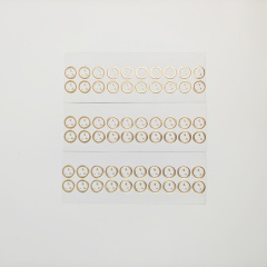 Luxury Gold Foil Embossed logo Stickers Custom High Quality Hot Stamping Round Gold Labels for Packaging