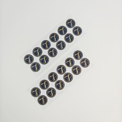 Wholesale Custom logo Adhesive Round Sealing Stickers for Packaging Waterproof Gold Foil Stamping Adhesive Round Labels Stickers