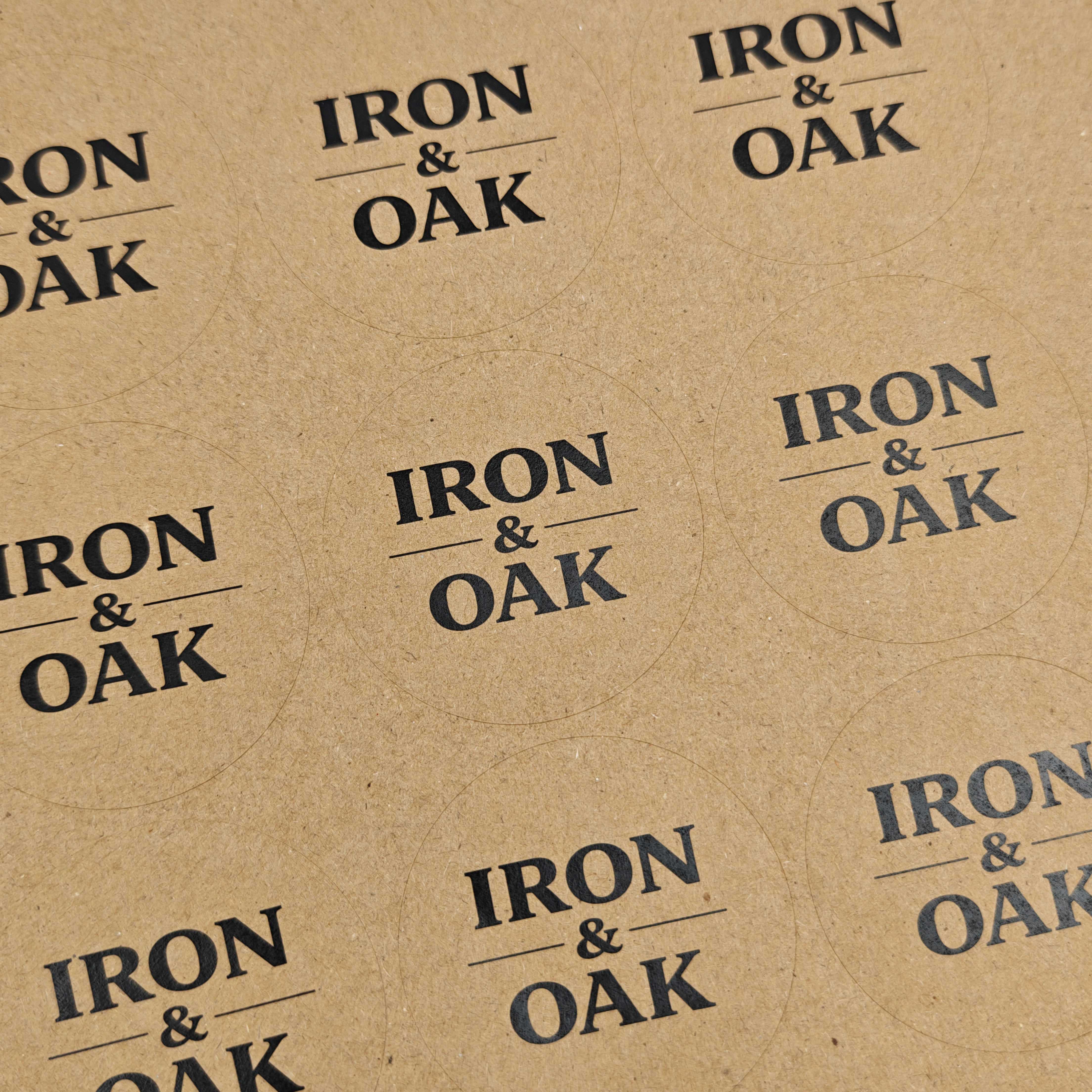 Custom Printing logo Adhesive Label Sticker Thank You Label High Quality Circle Kraft Paper for Gift Packaging Label Sticker