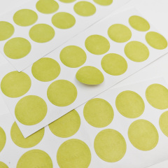 China Manufacturer Custom Printed Embossed Logo Cotton  Paper Adhesive Sticker for Grocery