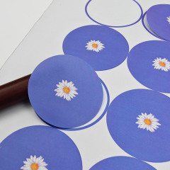 Eco-friendly Round Shape Thank You Stickers for Small Business Support Custom Colorful Printing Adhesive Vinyl Stickers