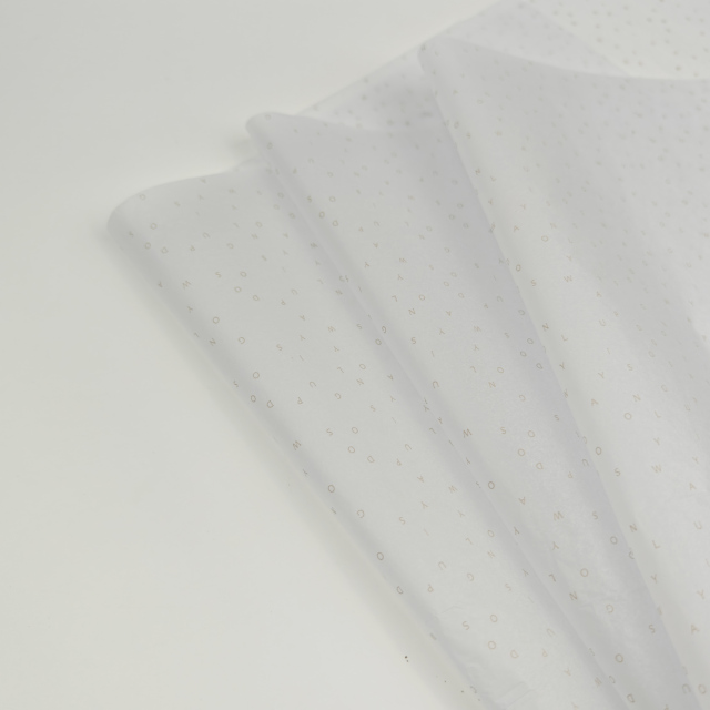 Custom Printed Logo 17gsm Recycled Materials Silk Tissue Paper