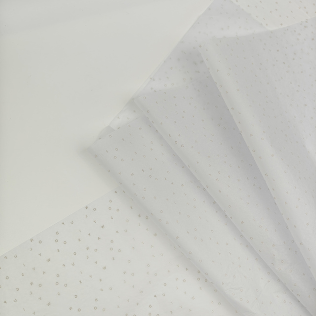 Custom Printed Logo 17gsm Recycled Materials Silk Tissue Paper