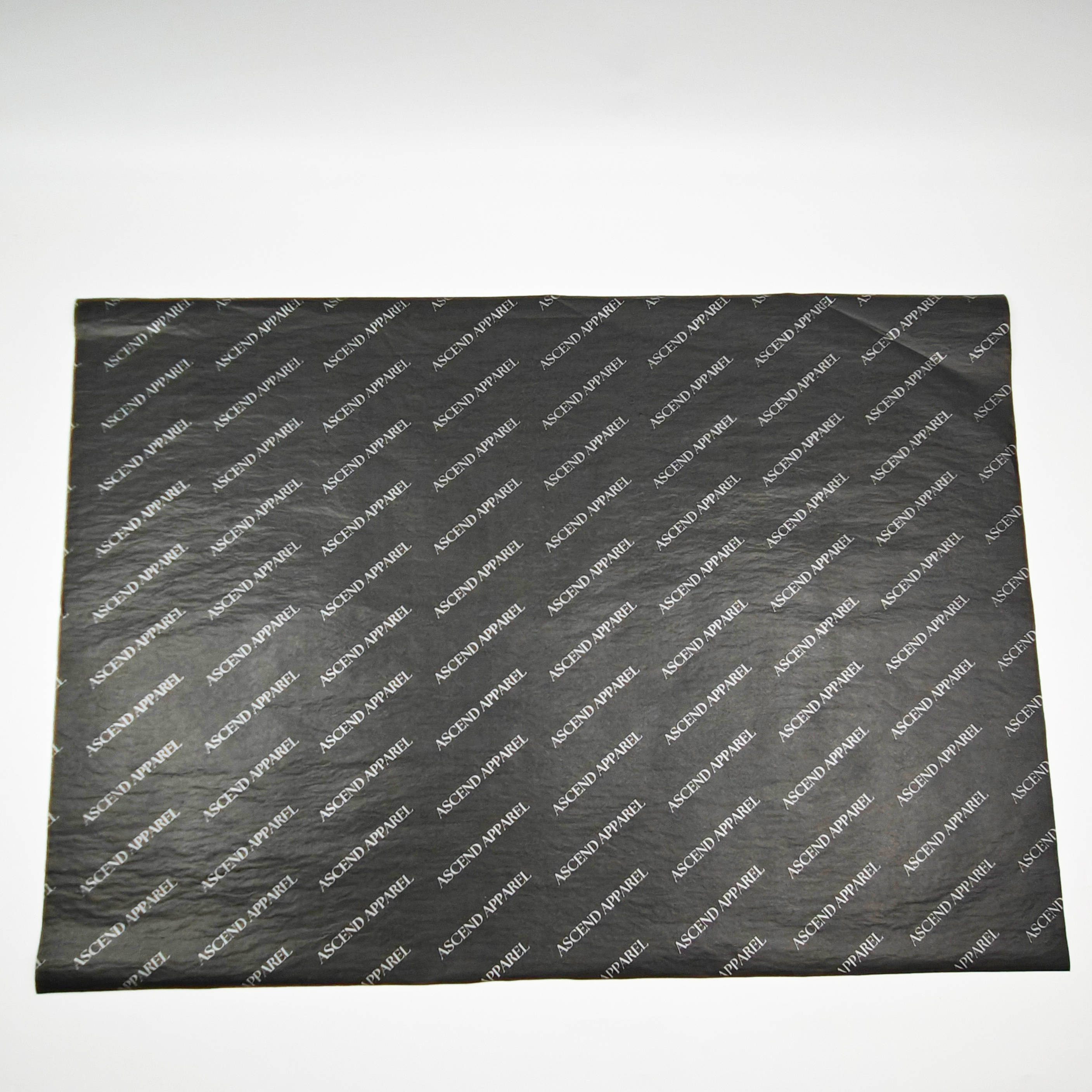 High Quality Recyclable 17gsm Black Wrapping Paper with Silver logo