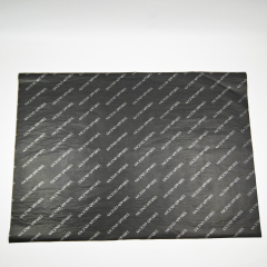 High Quality Recyclable 17gsm Black Wrapping Paper with Silver logo
