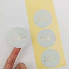 Custom Printed Thank You Packaging Label Gift Thermal Label Stickers Waterproof Adhesive Brand logo Business Packaging Labels