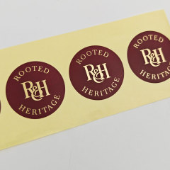 Eco-friendly Round Shape Thank You Stickers for Small Business Support Custom Colorful Printing Adhesive Vinyl Stickers