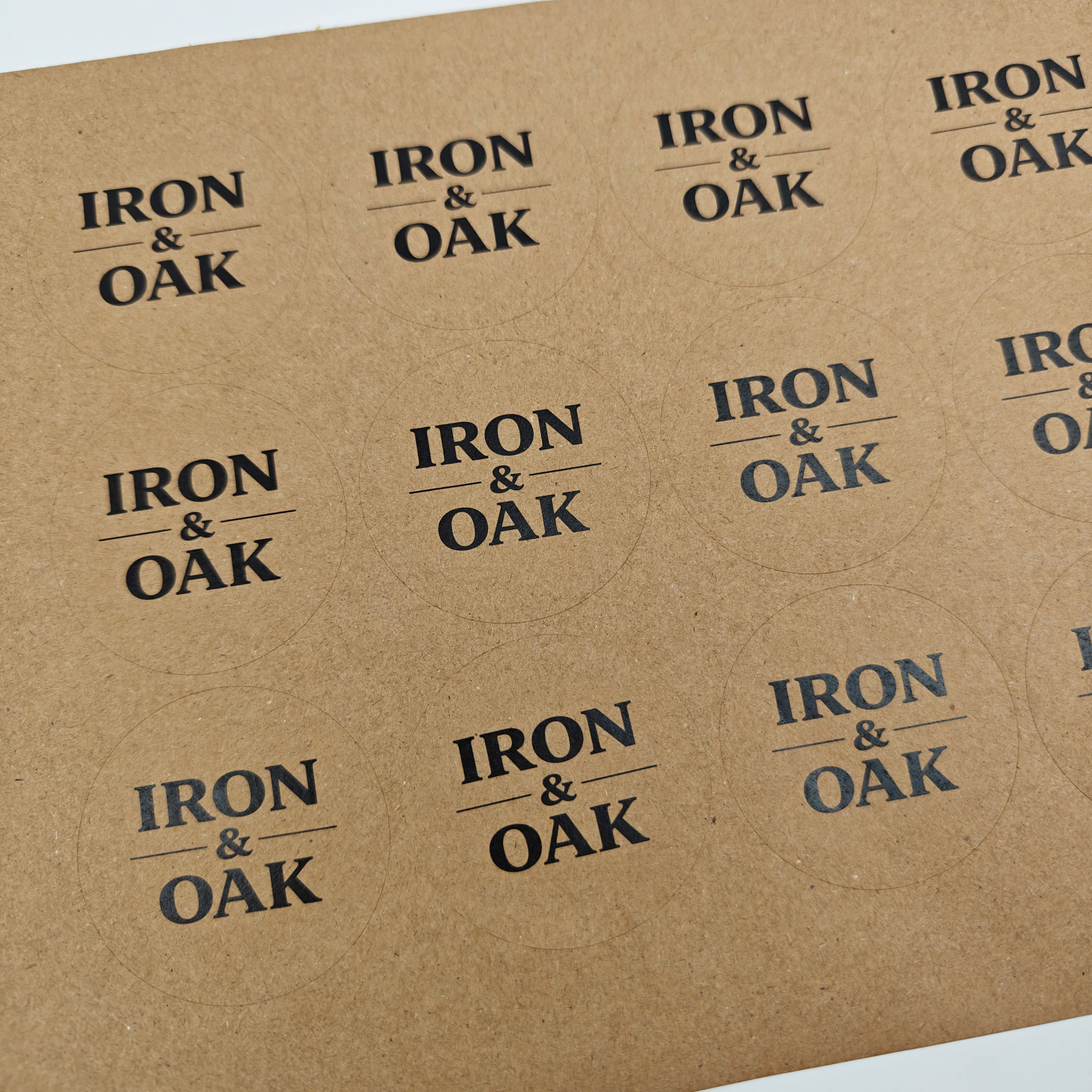 Custom Printing logo Adhesive Label Sticker Thank You Label High Quality Circle Kraft Paper for Gift Packaging Label Sticker