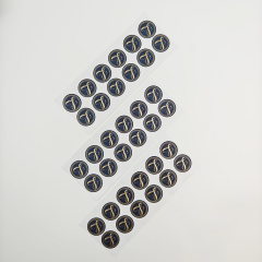 Wholesale Custom logo Adhesive Round Sealing Stickers for Packaging Waterproof Gold Foil Stamping Adhesive Round Labels Stickers