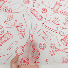 Recycled Custom Logo Tissue Paper 50x70cm Silk Screen Printed Wrapping Paper Factory Wholesale for Gifts & Apparel