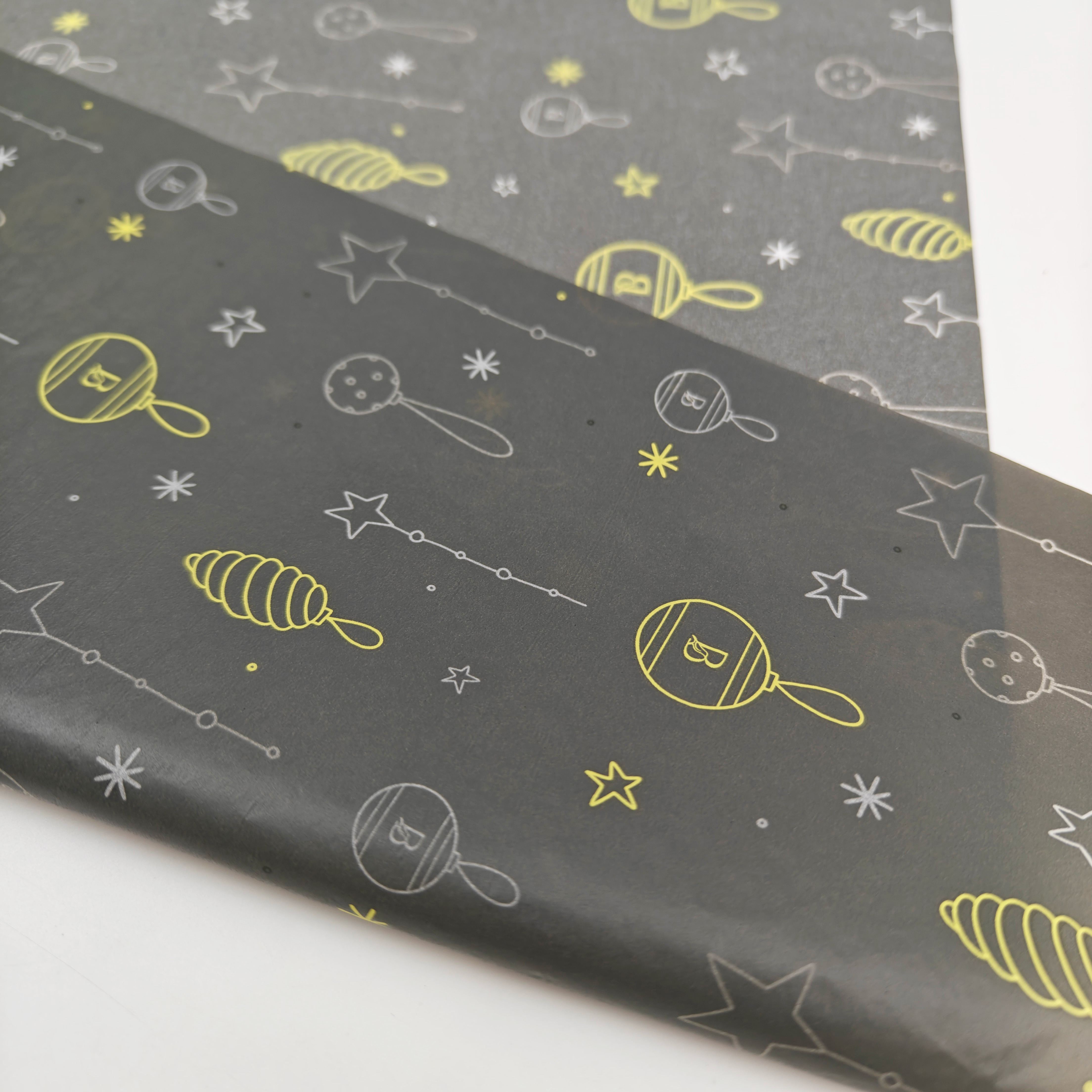 Eco Friendly 17g Tissue Paper Silk Screen Custom Logo Wholesale Gift & Clothing Wrap Paper