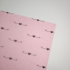 Custom Printed Pink Silk Tissue Paper Fashionable High Quality Logo Wrapping Paper for Packaging