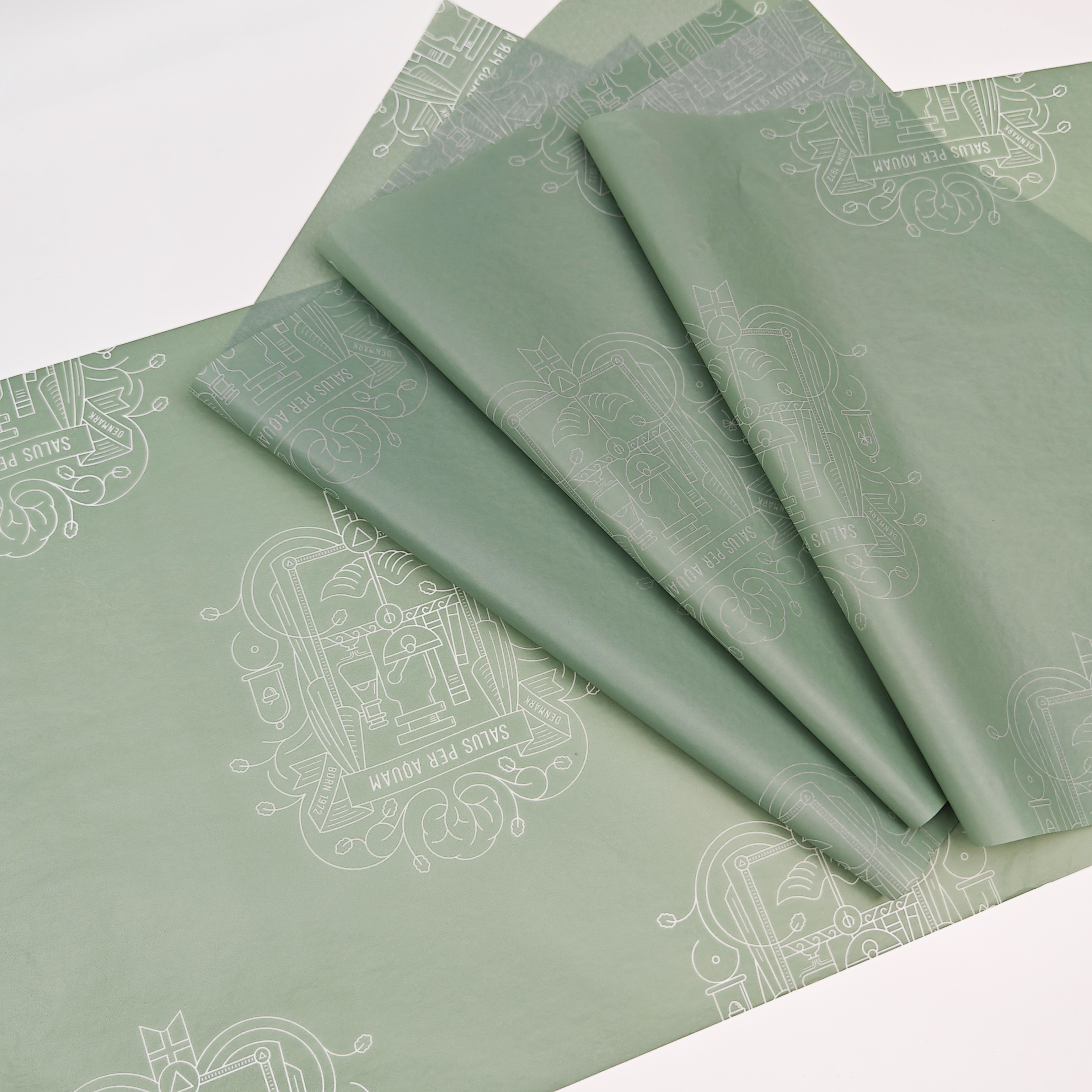 Custom Printed Logo 17g Silk Tissue Paper  Low MOQ High Quality Wrapping Tissue Paper for Gift & Skincare Packaging
