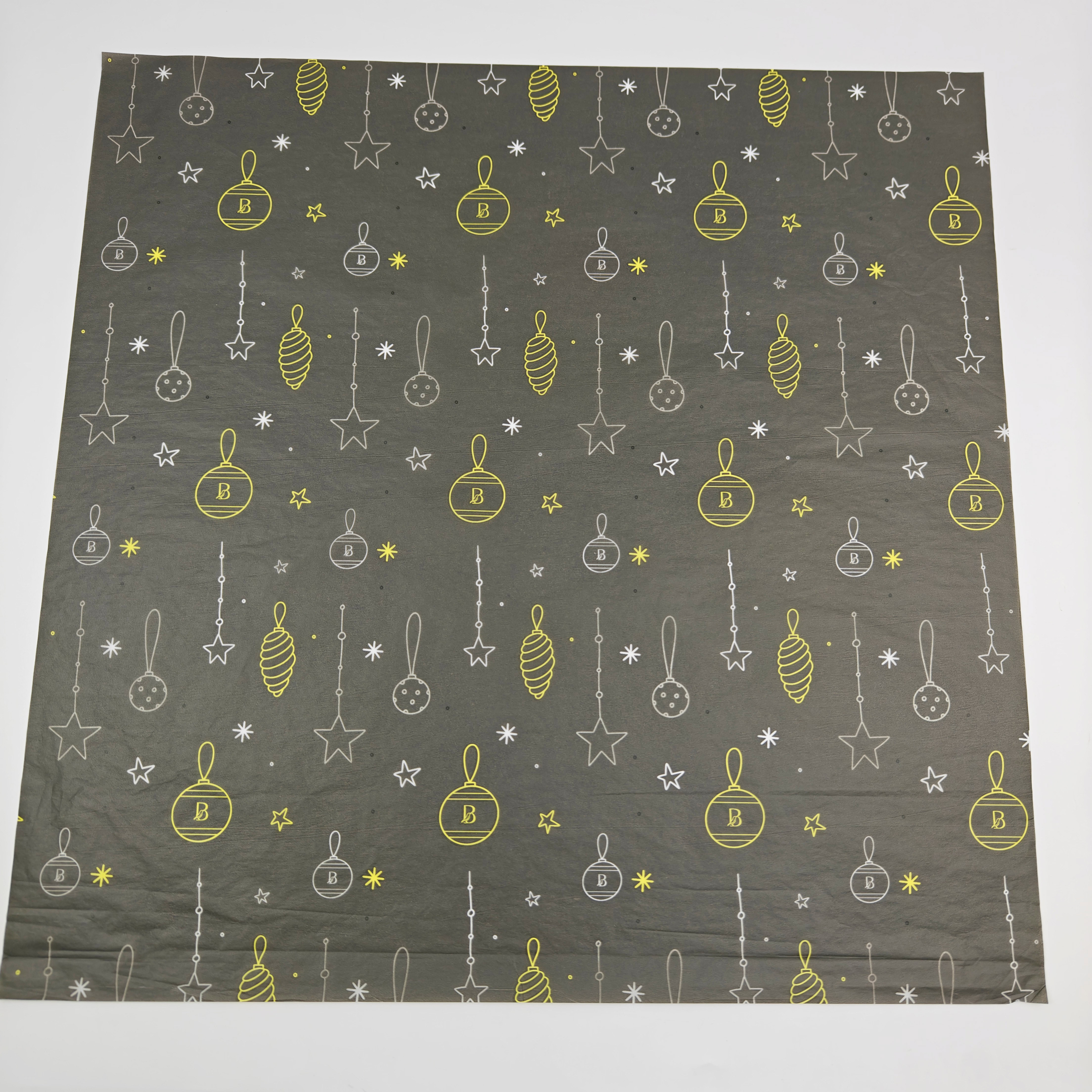 Eco Friendly 17g Tissue Paper Silk Screen Custom Logo Wholesale Gift & Clothing Wrap Paper