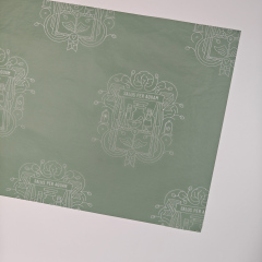 Custom Printed Logo 17g Silk Tissue Paper  Low MOQ High Quality Wrapping Tissue Paper for Gift & Skincare Packaging