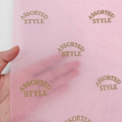 Wholesale Customized Printed Gift Wrap Tissue Paper Eco Friendly Silk Screen Printing Wrapping Paper for Clothing Packaging