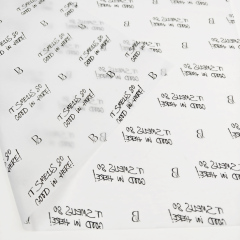 Custom Designed Eco-Friendly Tissue Paper Free Sample Your Own Logo High Quality White Wrapping Paper 50x70cm
