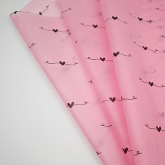 Custom Printed Pink Silk Tissue Paper Fashionable High Quality Logo Wrapping Paper for Packaging