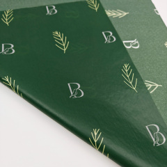 Custom Logo Printed Tissue Paper Recycled Silk Screen Printing Wrapping Paper for Clothes & Gift Packaging