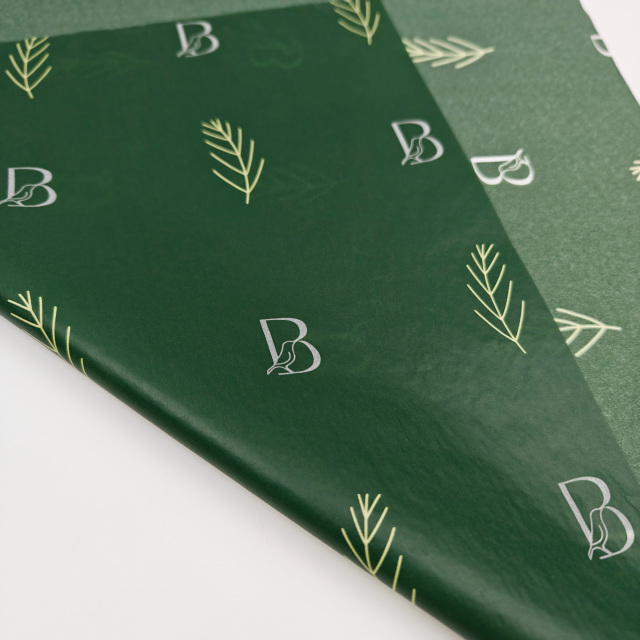Custom Logo Printed Tissue Paper Recycled Silk Screen Printing Wrapping Paper for Clothes & Gift Packaging