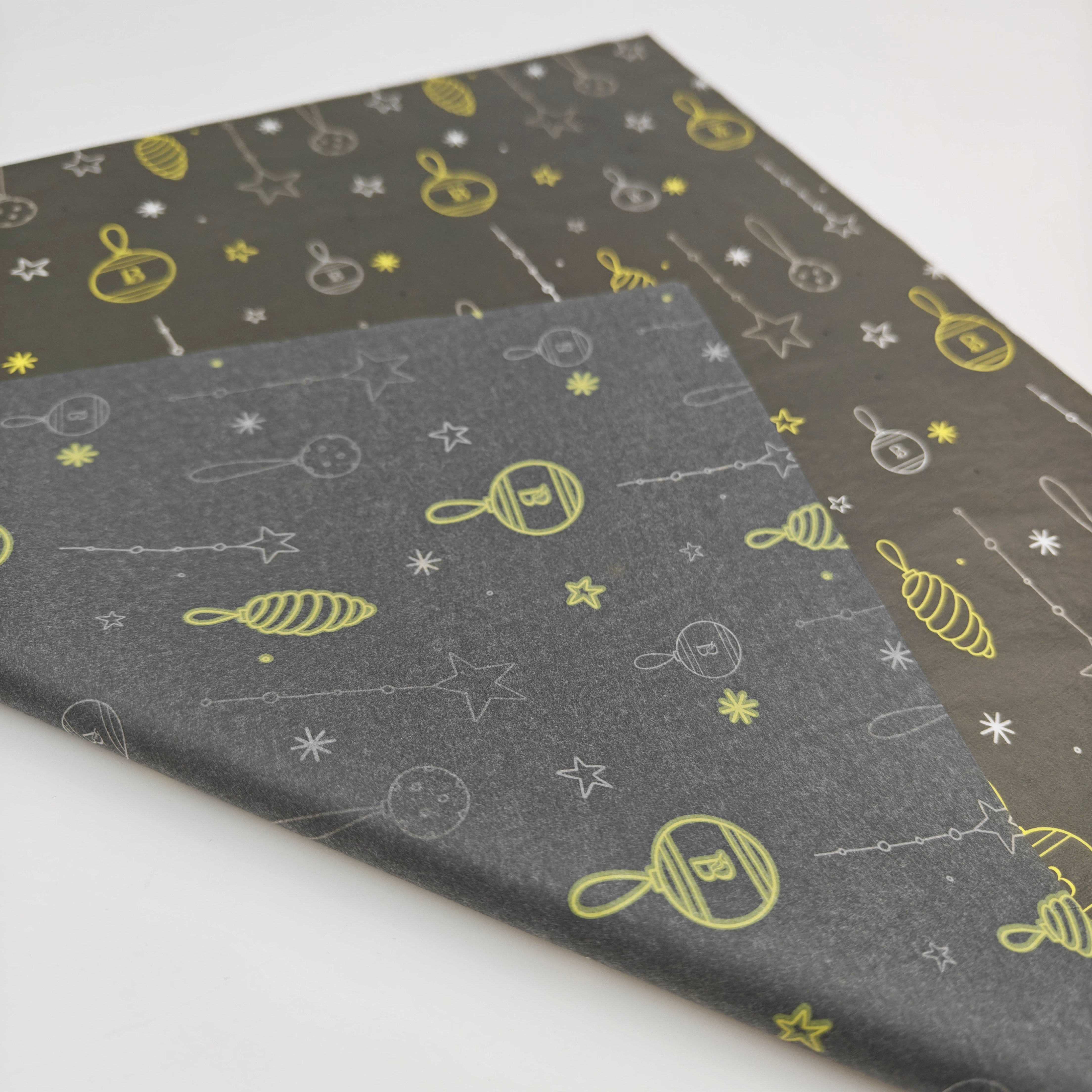 Eco Friendly 17g Tissue Paper Silk Screen Custom Logo Wholesale Gift & Clothing Wrap Paper