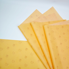 Custom Printed Logo Tissue Paper 17g/22g Recycled Wood Pulp Wrapping Paper for Gift & Clothing Packaging