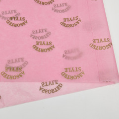 Wholesale Customized Printed Gift Wrap Tissue Paper Eco Friendly Silk Screen Printing Wrapping Paper for Clothing Packaging