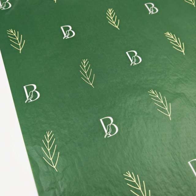 Custom Logo Printed Tissue Paper Recycled Silk Screen Printing Wrapping Paper for Clothes & Gift Packaging