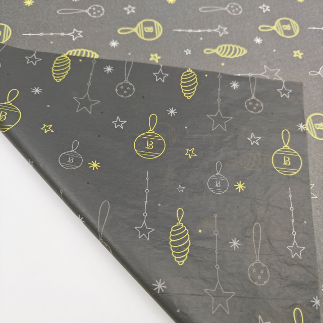 Eco Friendly 17g Tissue Paper Silk Screen Custom Logo Wholesale Gift & Clothing Wrap Paper
