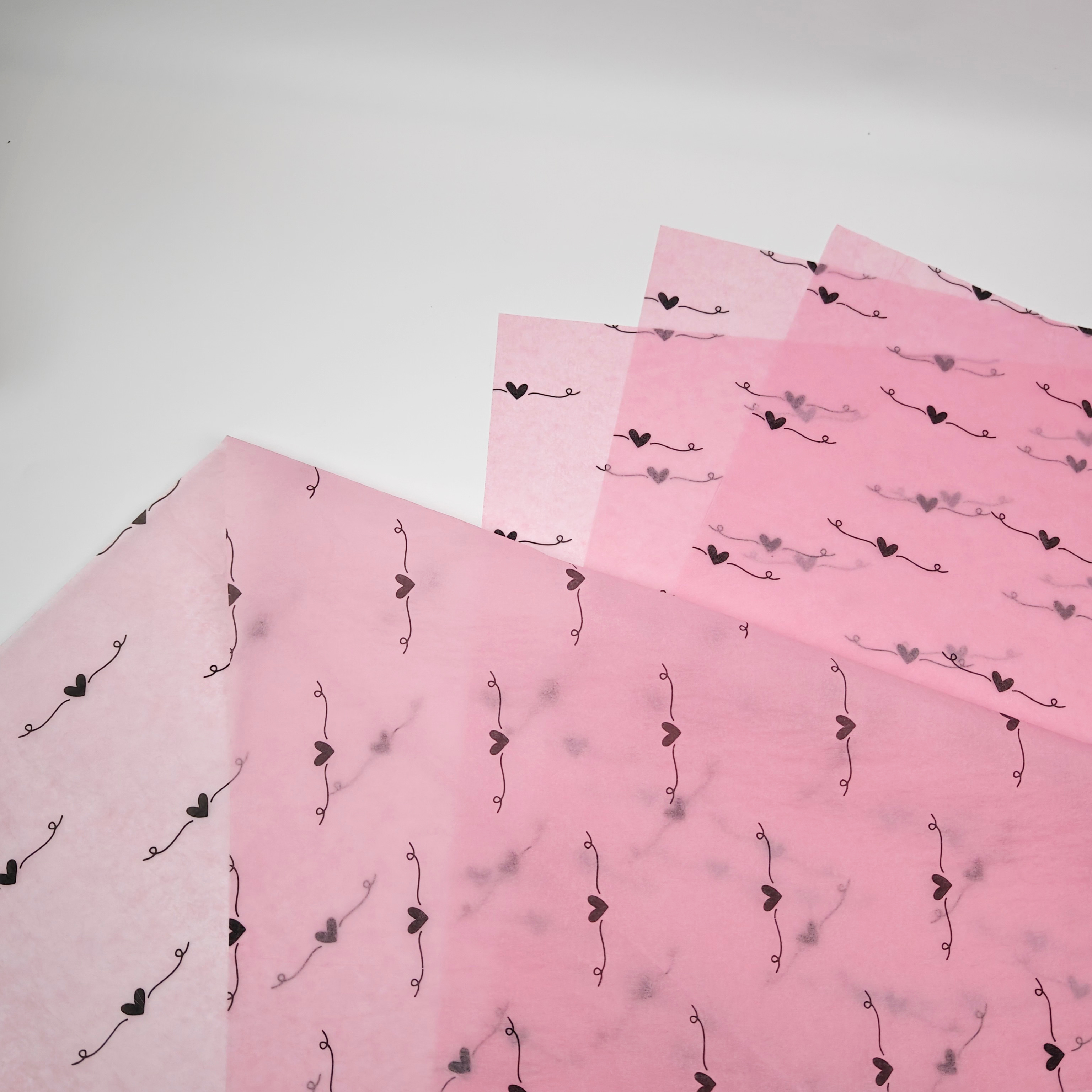 Custom Printed Pink Silk Tissue Paper Fashionable High Quality Logo Wrapping Paper for Packaging