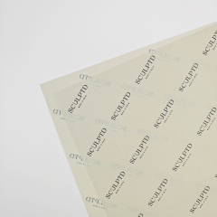 INFFY Low MOQ Custom Printed Tissue Paper 17gsm Beige Wrapping Paper Recyclable & Uncoated for Gift & Clothes Wrapping