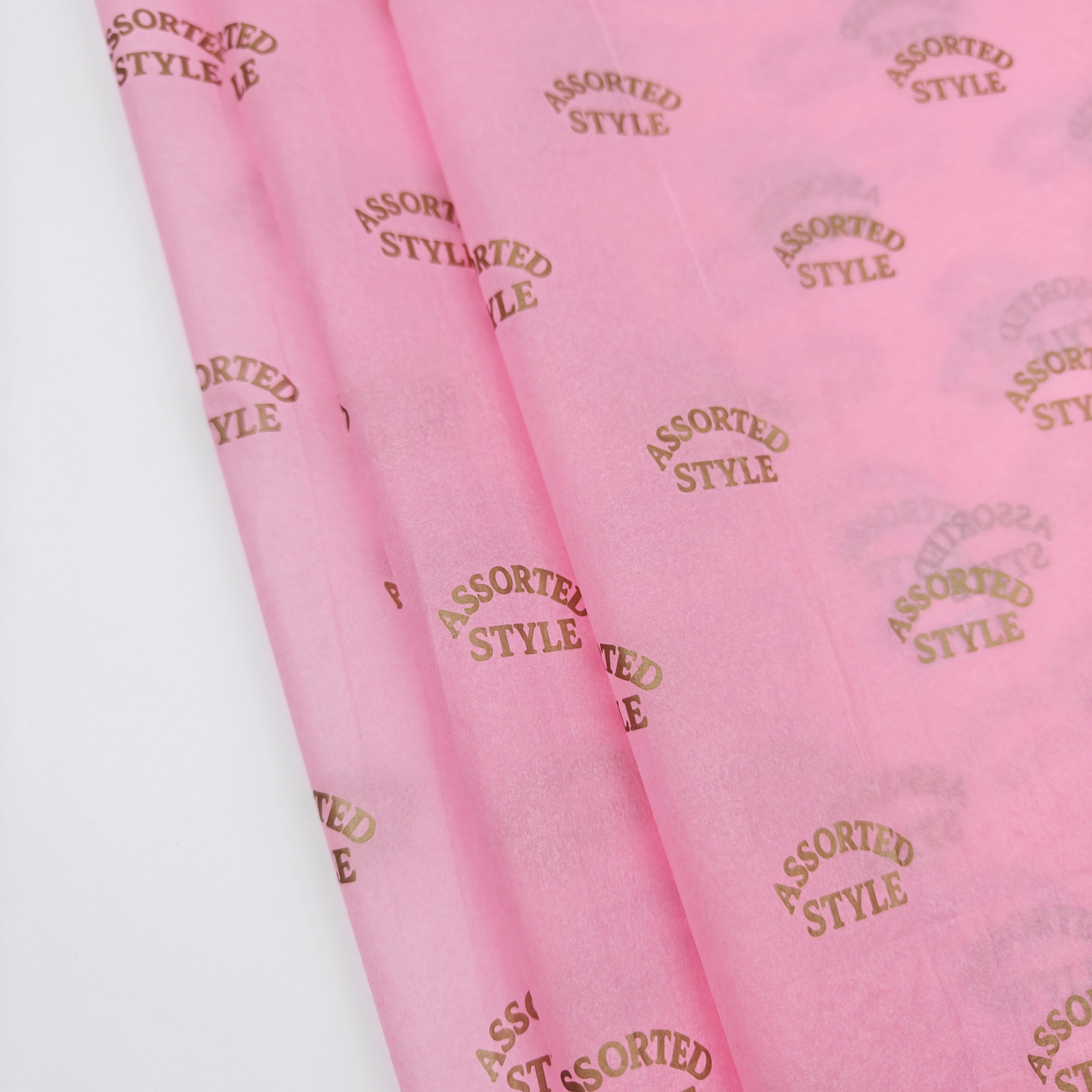 Wholesale Customized Printed Gift Wrap Tissue Paper Eco Friendly Silk Screen Printing Wrapping Paper for Clothing Packaging