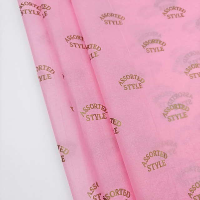 Wholesale Customized Printed Gift Wrap Tissue Paper Eco Friendly Silk Screen Printing Wrapping Paper for Clothing Packaging