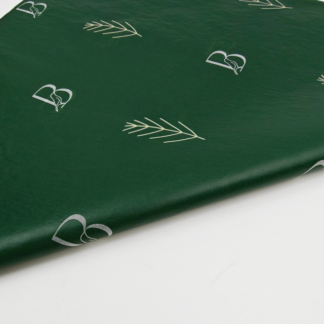 Custom Logo Printed Tissue Paper Recycled Silk Screen Printing Wrapping Paper for Clothes & Gift Packaging