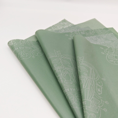 Custom Printed Logo 17g Silk Tissue Paper  Low MOQ High Quality Wrapping Tissue Paper for Gift & Skincare Packaging
