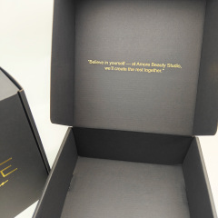 Custom Logo Printed Large Black Cardboard Boxes