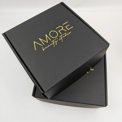 Custom Logo Printed Large Black Cardboard Boxes