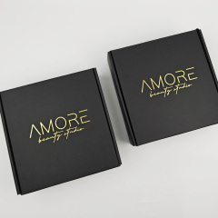 Custom Logo Printed Large Black Cardboard Boxes