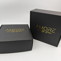 Custom Logo Printed Large Black Cardboard Boxes