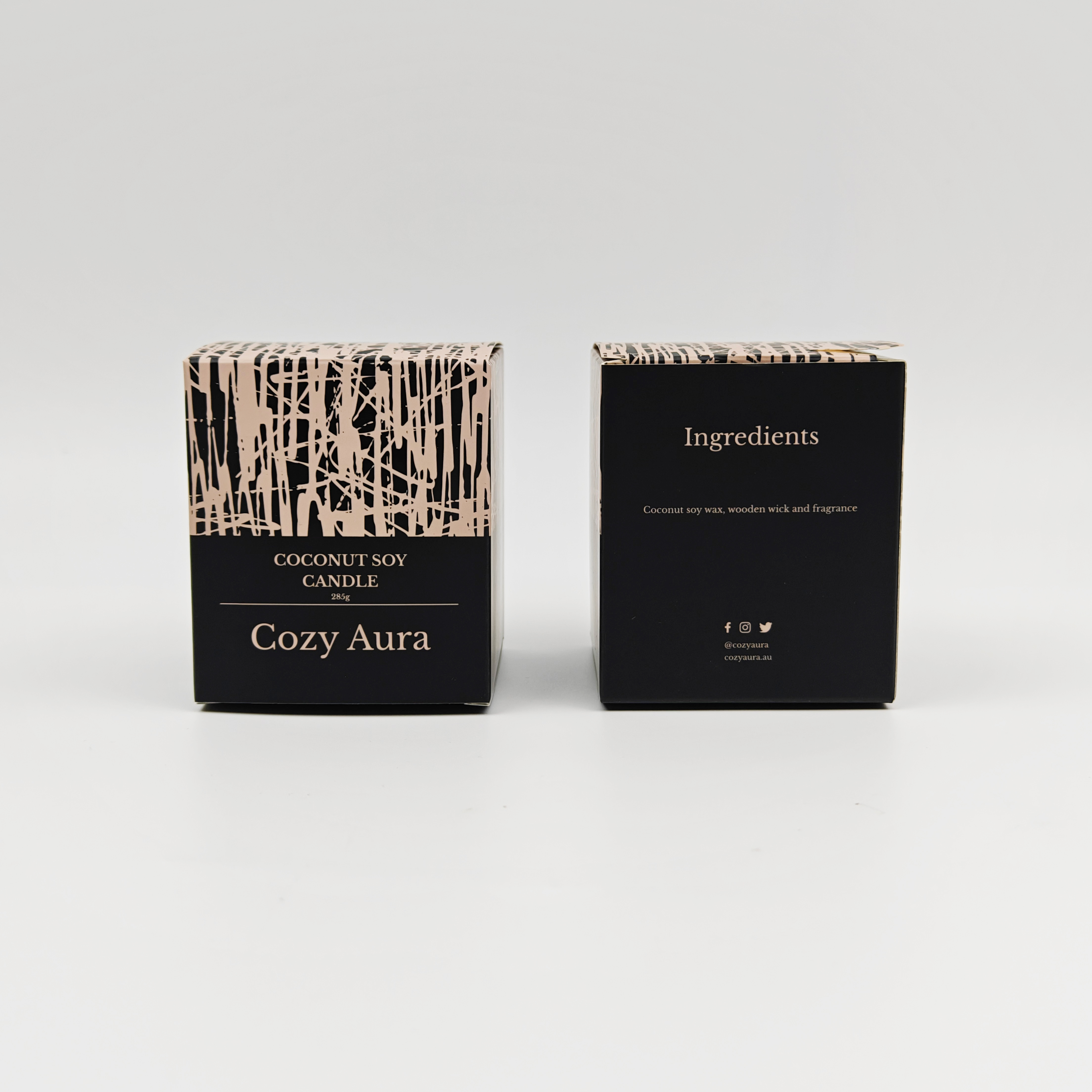 Luxury High Quality Matte Lamination Black Card Paper Foldable Gift Box
